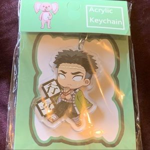 🍒🍒 Anime Demon Slayer: Gyomei Himejima Charm Keychain